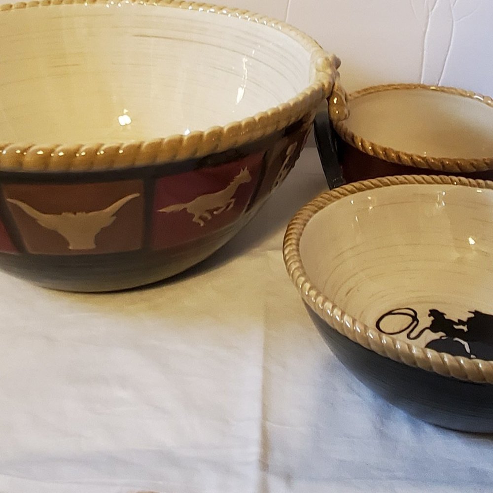 Happy Trails ROPE RIM Bowl - Picture 5 of 16